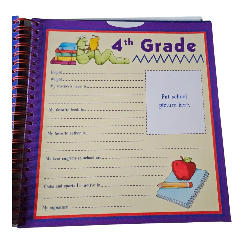 New Seasons Spiral Bound School Years Memory Keeper for grades K-12